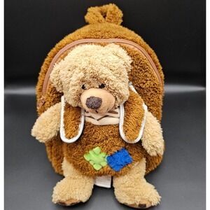 Cute‎ Patchwork Plush Teddy Bear Backpack for Kids Toddler Small School Bag